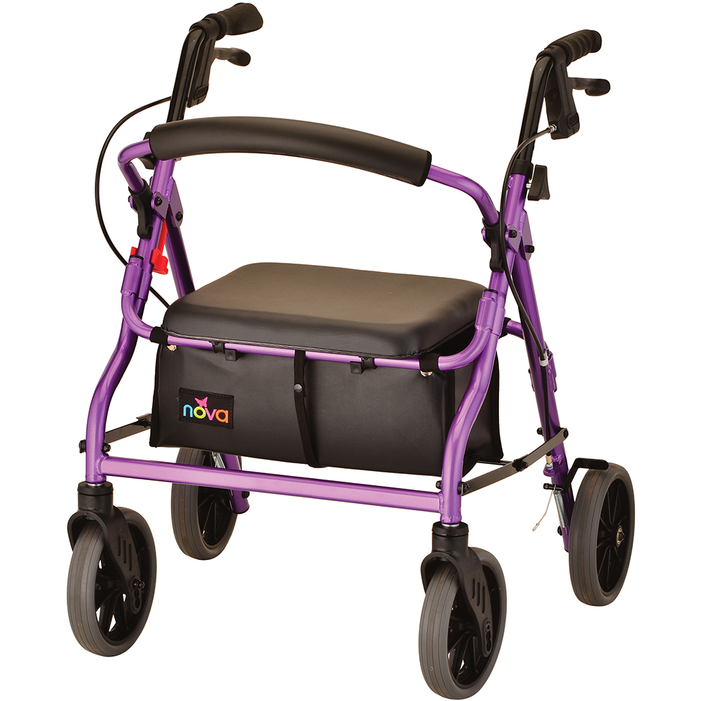 Click to view ZOOM 18 ROLLING WALKER PURPLE